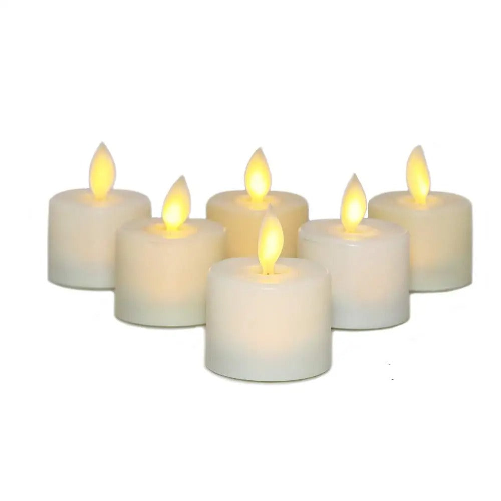 LED Flameless Candles with Remote Control, 6 Pack Warm White