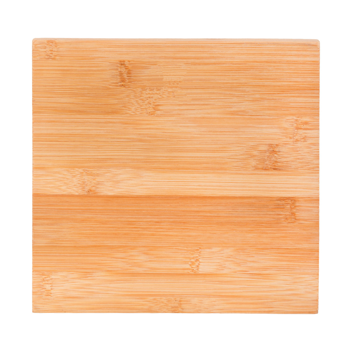Ceramic and Wood Trivet with Autumn Pumpkin Design, 7.8 Inch Square