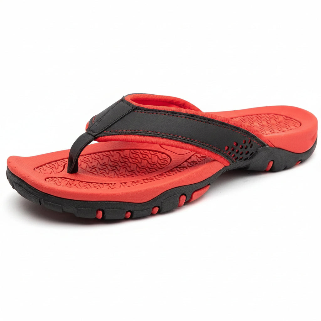 Men's Orthopedic Sandals with Contoured Arch Support and Water Resistant Nubuck, Wide Platform