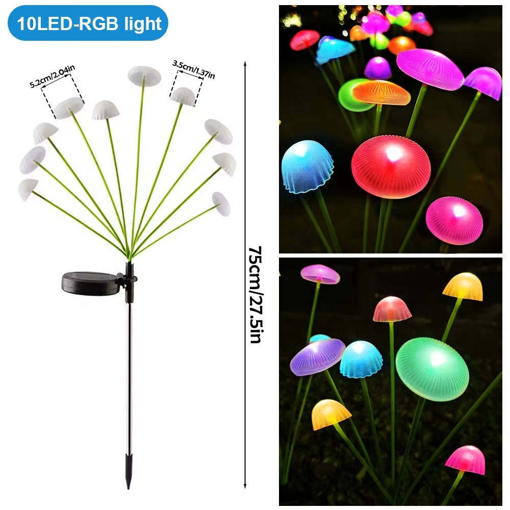 Solar Jellyfish Garden Light with RGB Color Changing LED and Automatic Sensor, IP65 Weather Resistant