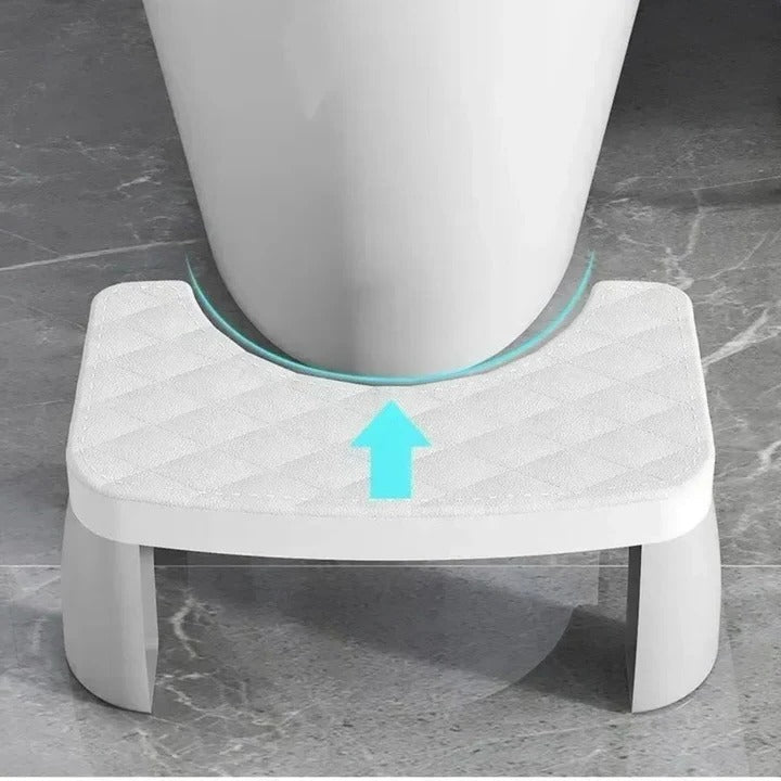 Toilet Squat Stool with Adjustable Height and Textured Grip Surface