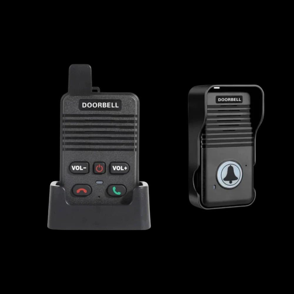 Wireless Intercom Doorbell with 1000ft Range and Weather Resistant Outdoor Unit