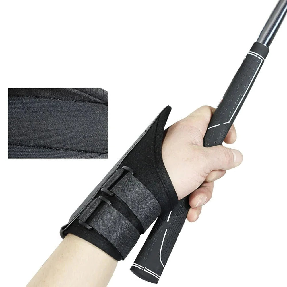 Golf Swing Wrist Support Trainer with Adjustable Straps and Angle Control, Ambidextrous