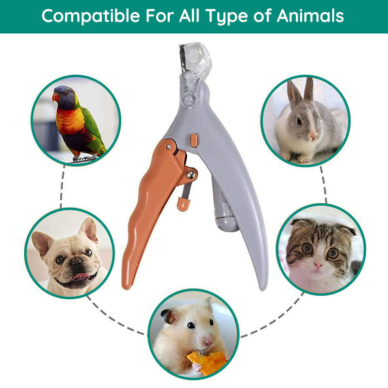 Dog Nail Clipper with LED Bloodline Detection and Safety Guard