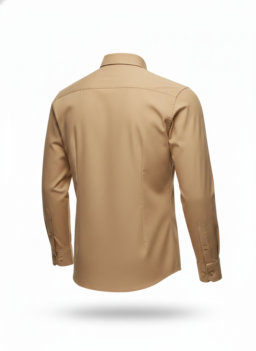 Men's Beige Casual Shirt