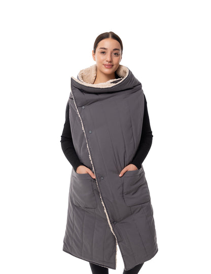 Heated Wearable Blanket with Five Heating Zones and Dual Controls