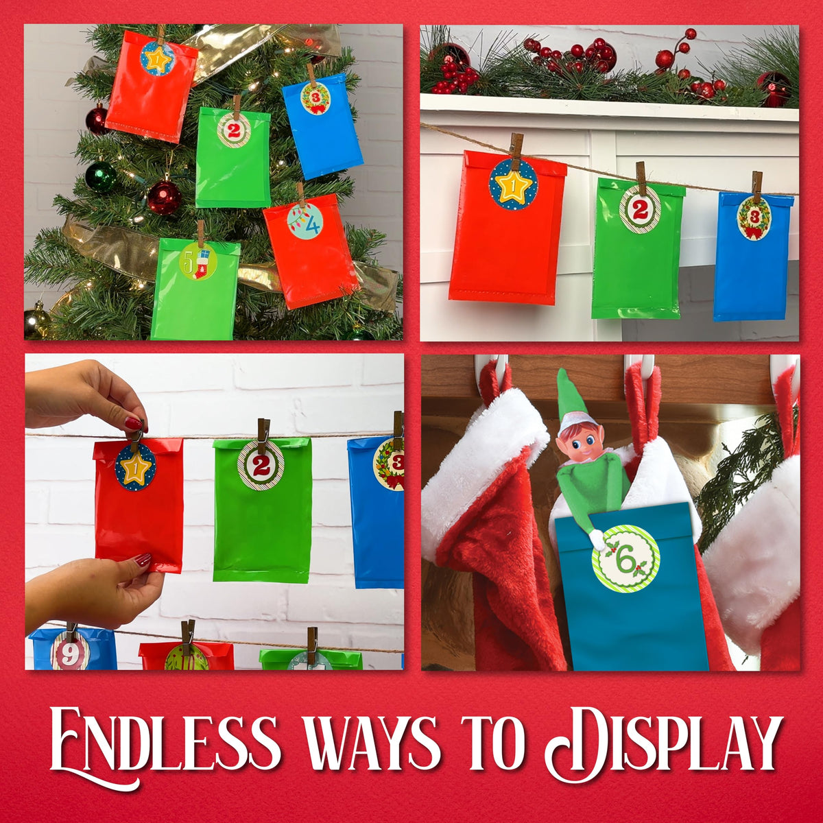 Twenty Five Bag Holiday Craft Box of Diamond Art, Paint by Number and Ornament Kits for Kids and Grown Ups