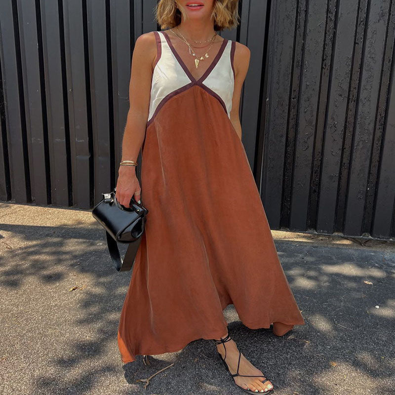 Iris V-Neck Colorblock Dress