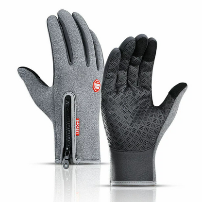 Touchscreen Gloves with Thermal Insulation and Waterproof Construction for Winter Sports