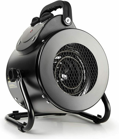Electric Heater with Dual Fan and Thermostat Control for Greenhouse, 1500W