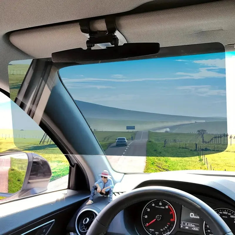 Car Sun Visor Extender with Polarized Lens and 180 Degree Rotation