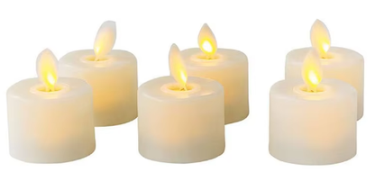 LED Flameless Candles with Remote Control, 6 Pack Warm White