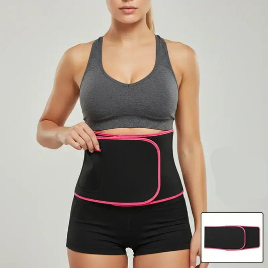 Sports Waist Trainer, Unisex Sweat Waist Trainer, Comfortable Sauna Sweat Belt, Fitness Waist Trainer, Waist Trimmer Cincher, Exercise Waistband, Workout Waistband, Sporty Waist Slimmer, Sports & Outdoor Accessories allveramart