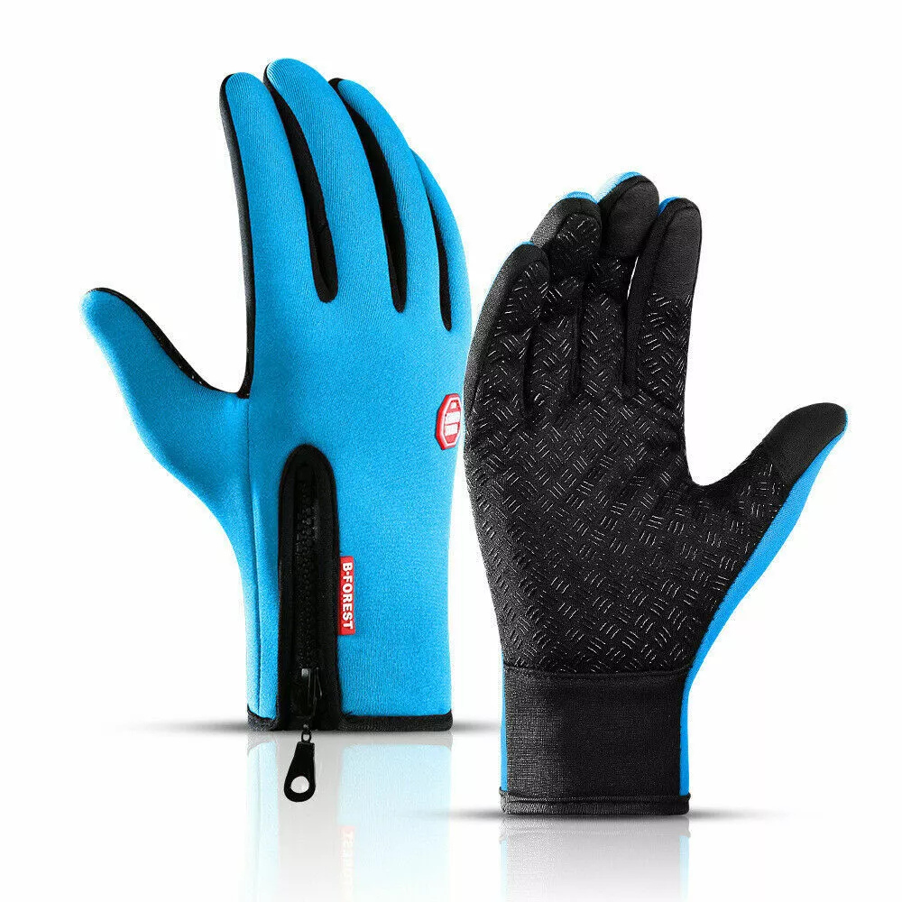 Touchscreen Gloves with Thermal Insulation and Waterproof Construction for Winter Sports