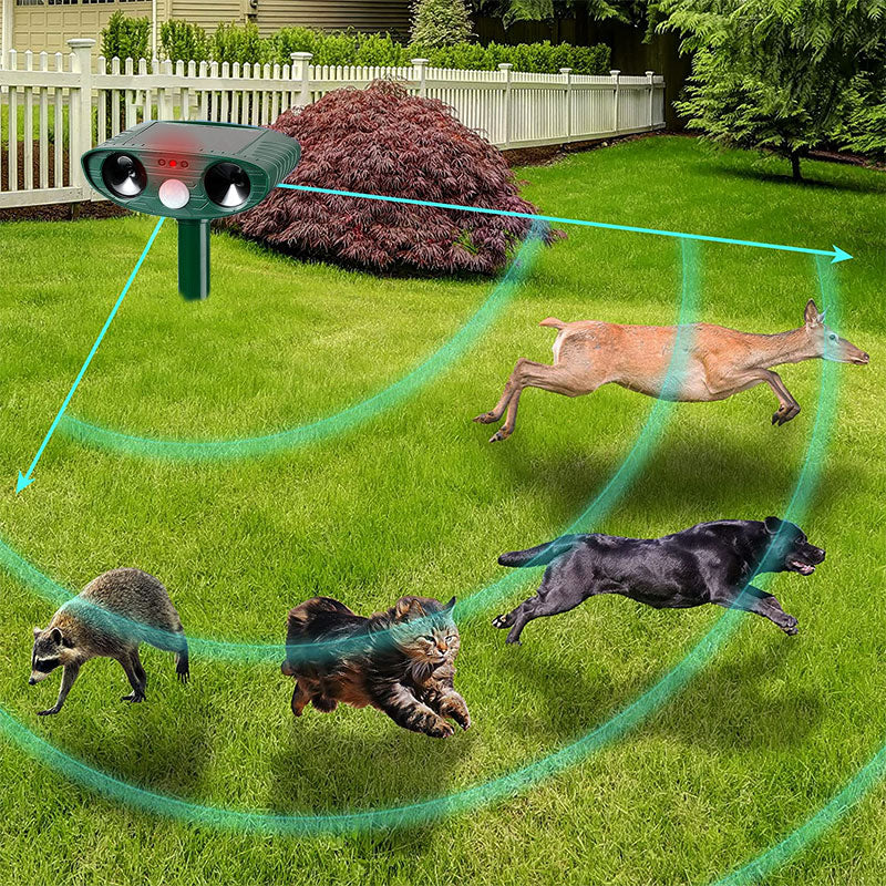 Motion Activated Armadillo Repeller with Solar Power and 30ft Detection