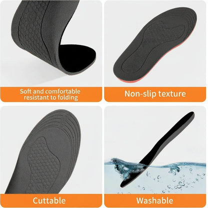 Rechargeable Heated Insoles with Dual Heat Zones and Adjustable Thermostat for Winter Shoes