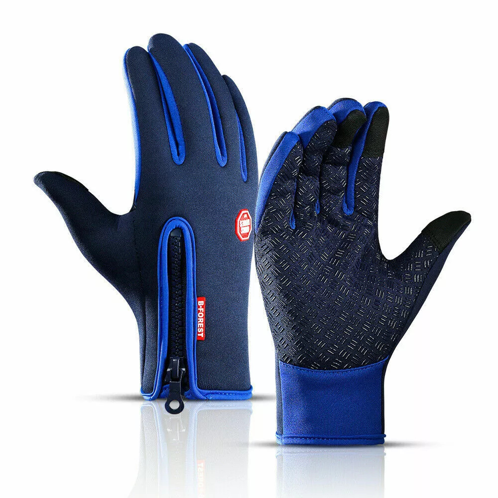 Touchscreen Gloves with Thermal Insulation and Waterproof Construction for Winter Sports