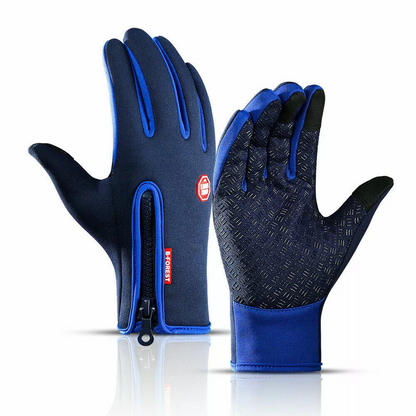 Touchscreen Gloves with Thermal Insulation and Waterproof Construction for Winter Sports
