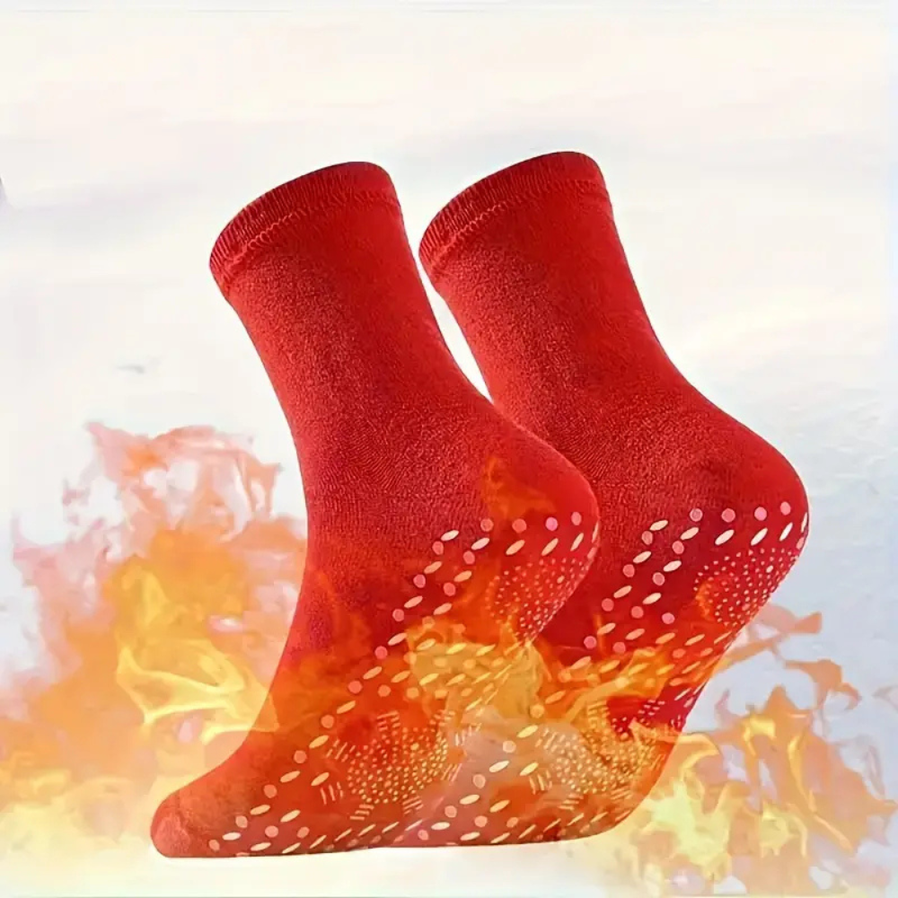 Battery Heated Thermal Socks with Removable Power Packs and Adjustable Warmth for Winter Outings