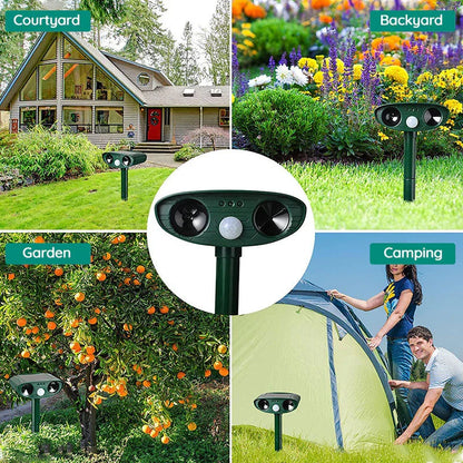 Motion Activated Armadillo Repeller with Solar Power and 30ft Detection