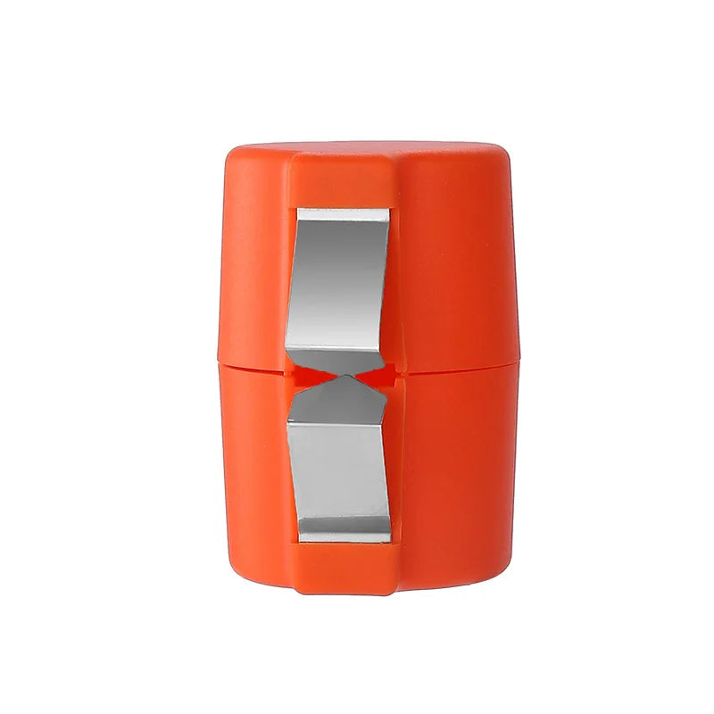 Egg Opener with Metal Clip and Oval Grip for Cracking Eggs