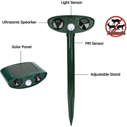 Motion Activated Armadillo Repeller with Solar Power and 30ft Detection