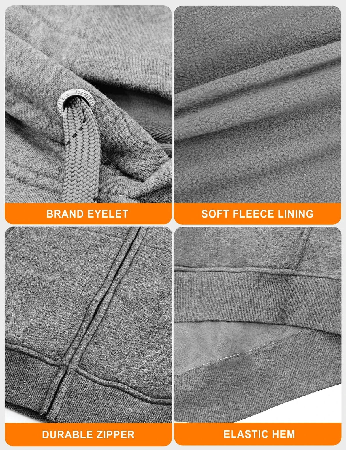 Heated Zip Hoodie with Five Warming Zones and Dual Zone Controls for Cold Weather