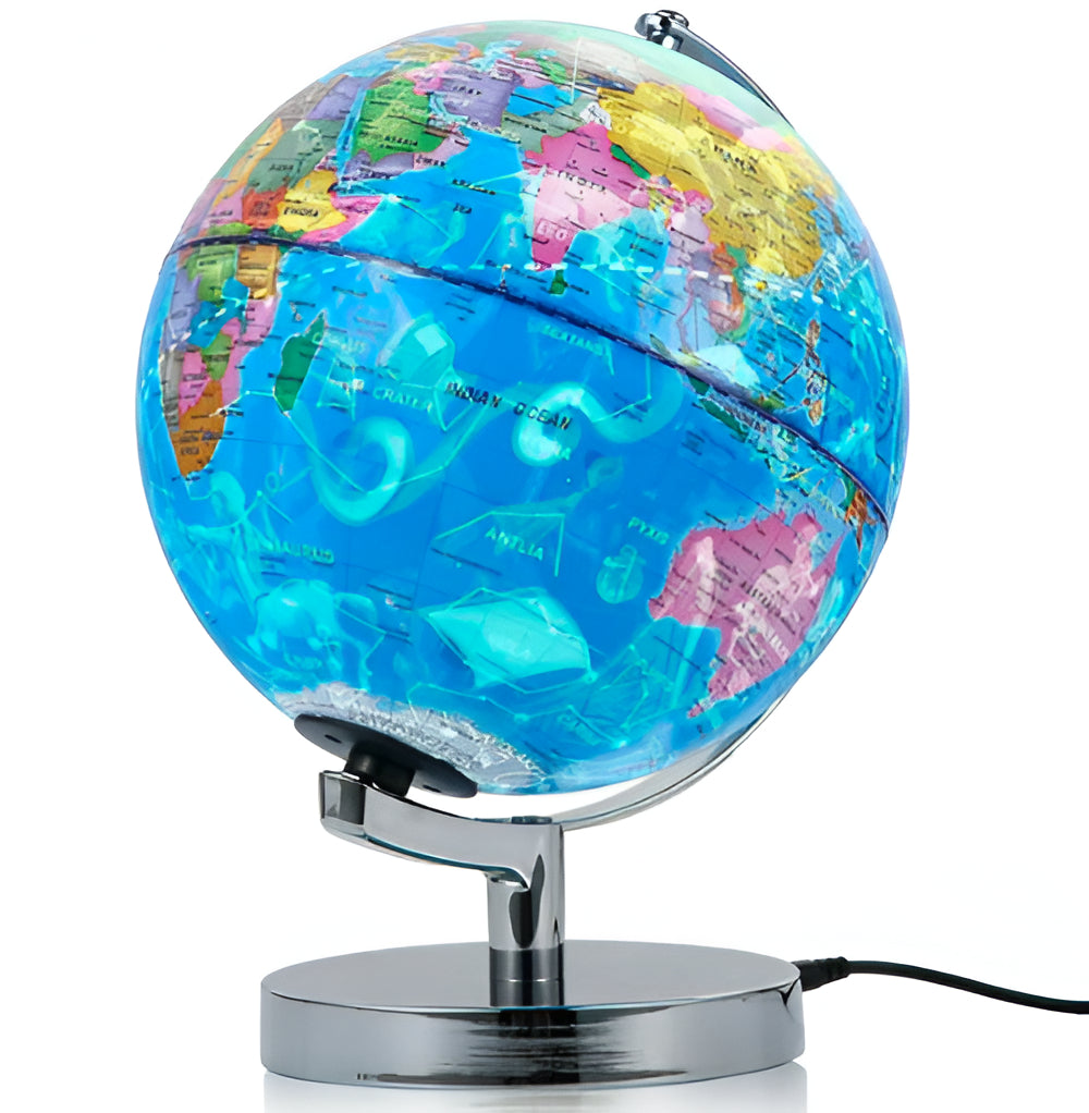 Electromagnetic Levitation Globe Lamp with 12 Constellation Views and Night Touch Switch
