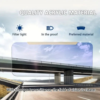 Car Sun Visor Extender with Polarized Lens and 180 Degree Rotation