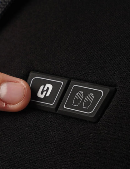 Heated Zip Hoodie with Five Warming Zones and Dual Zone Controls for Cold Weather