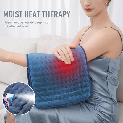 Heating Pad with Auto Shutoff Timer and Six Temperature Settings, 24x12 Inch