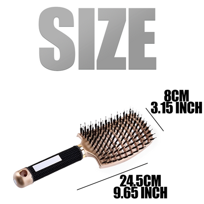 Flexible Bristle Hair Detangler Brush for Wet and Dry Hair