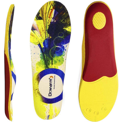 Rechargeable Heated Insoles with Wireless Remote and Contoured Arch Base for Winter Boots