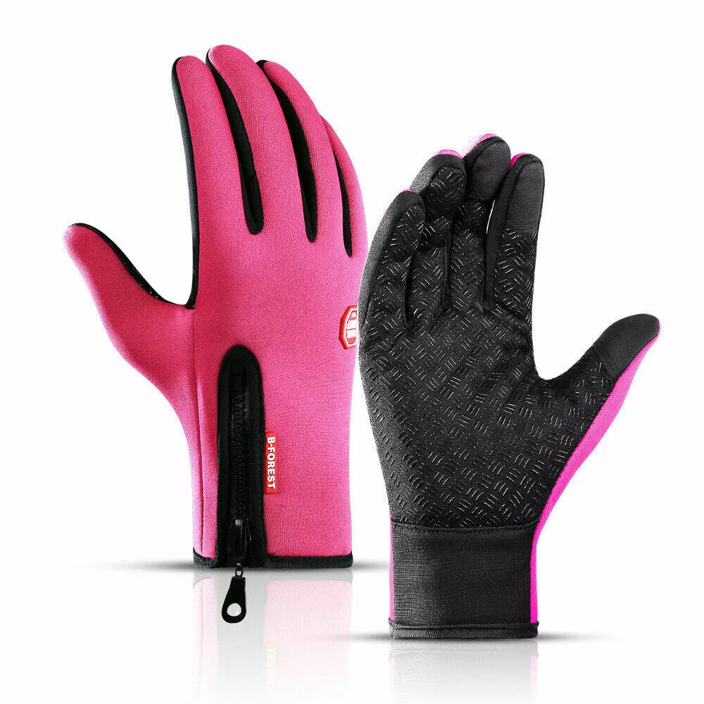 Touchscreen Gloves with Thermal Insulation and Waterproof Construction for Winter Sports