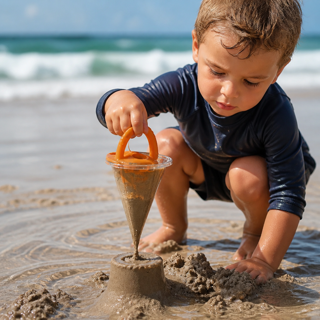 Sand Funnel Toy with Easy Grip Handle for Kids Pattern Drawing
