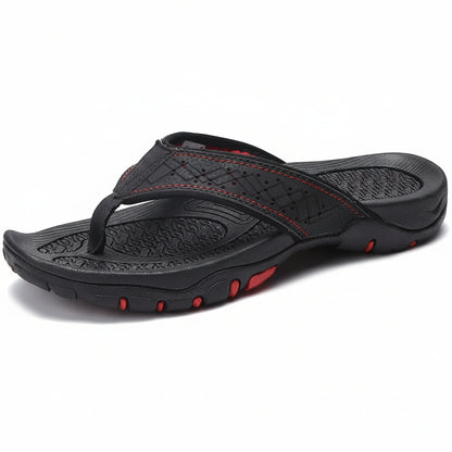 Men's Orthopedic Sandals with Contoured Arch Support and Water Resistant Nubuck, Wide Platform