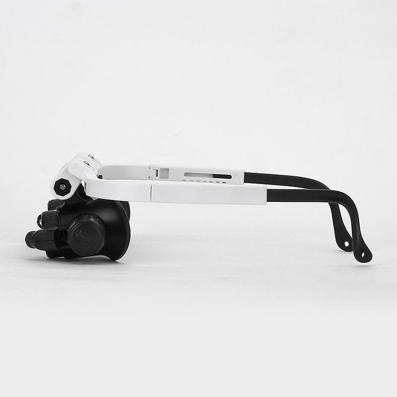 Magnifying Eyewear with Dual LED Lights and Four Interchangeable Lenses