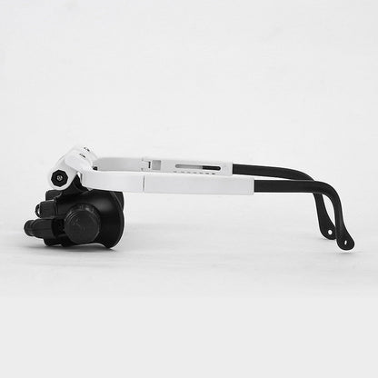 Magnifying Eyewear with Dual LED Lights and Four Interchangeable Lenses