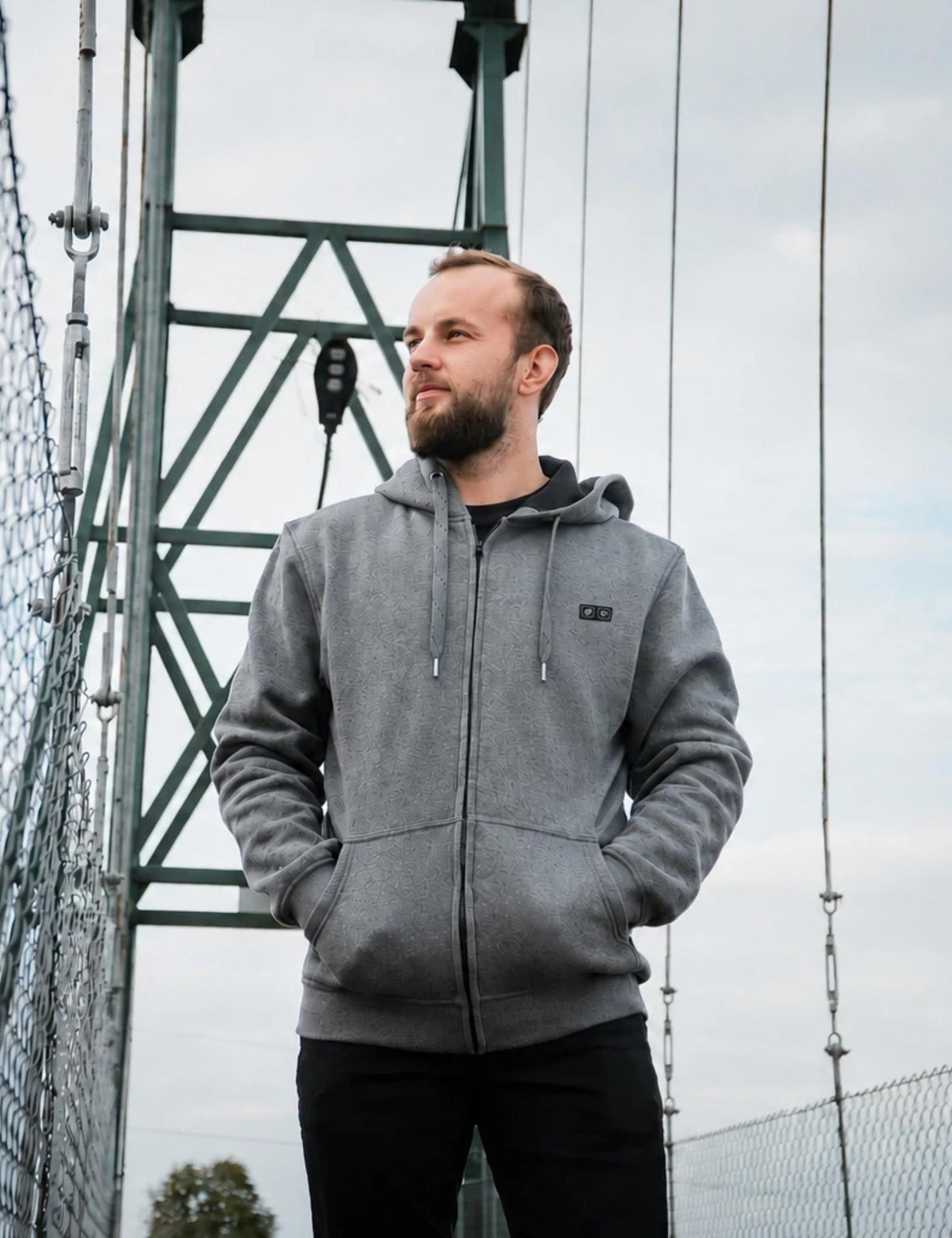 Heated Zip Hoodie with Five Warming Zones and Dual Zone Controls for Cold Weather