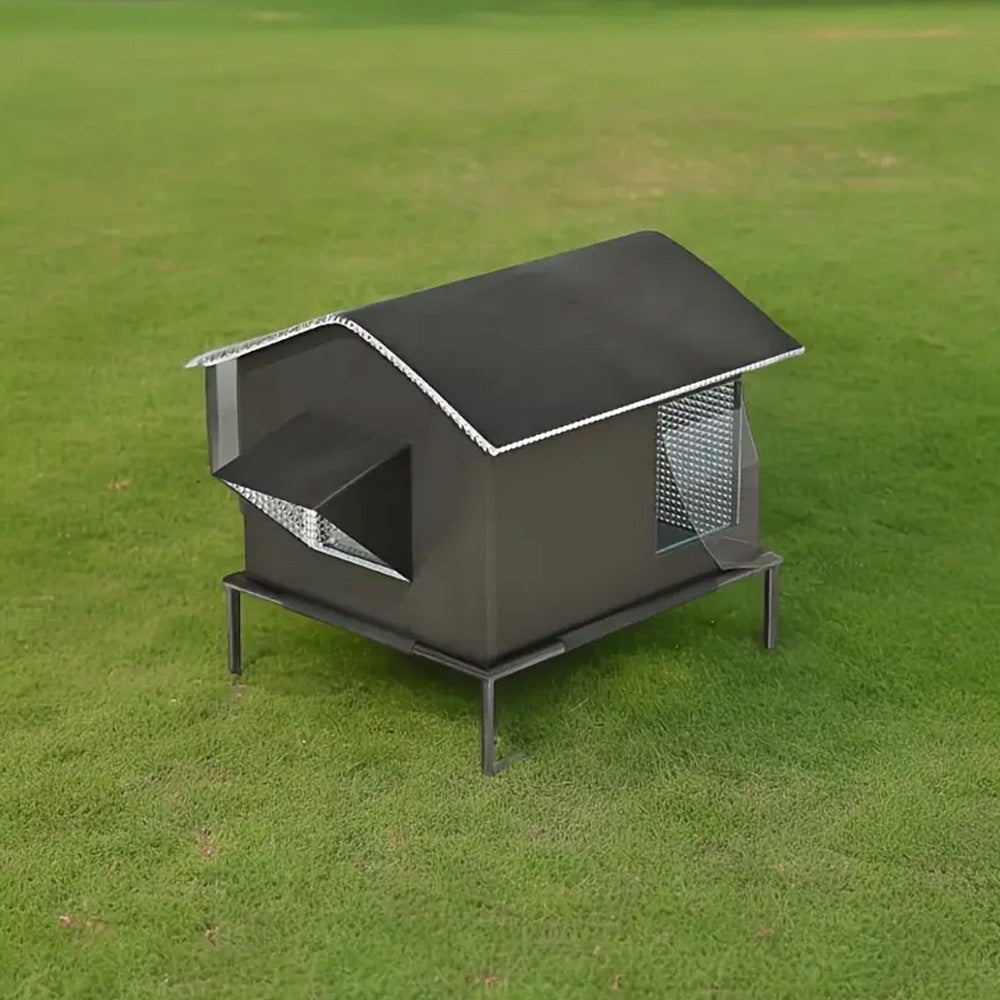 Elevated Moisture Resistant Pet Bed with Oxford Fabric and Steel Frame for Cats and Dogs