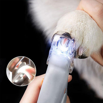 Dog Nail Clipper with LED Bloodline Detection and Safety Guard