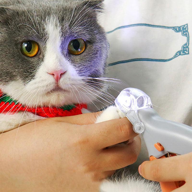 Dog Nail Clipper with LED Bloodline Detection and Safety Guard