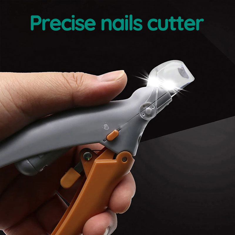 Dog Nail Clipper with LED Bloodline Detection and Safety Guard