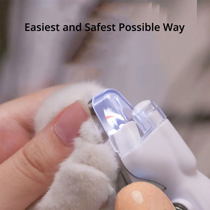 Dog Nail Clipper with LED Bloodline Detection and Safety Guard