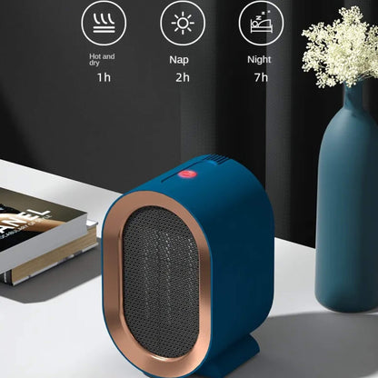 Portable Electric Space Heater with Programmable Timer and Tip-Over Safety Switch