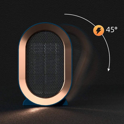 Portable Electric Space Heater with Programmable Timer and Tip-Over Safety Switch
