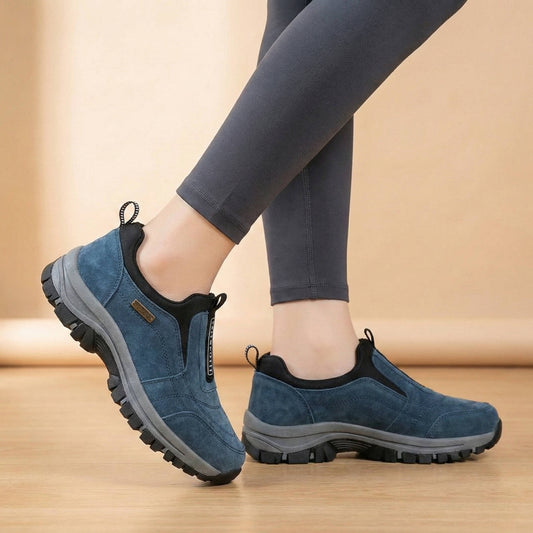 Walking Shoes with Wide Toe Box and Arch Support for Women, Breathable Mesh