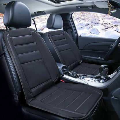 Heated Car Seat Pad with 12V Plug, Full Back Coverage and Quick Warm Up for Cold Mornings