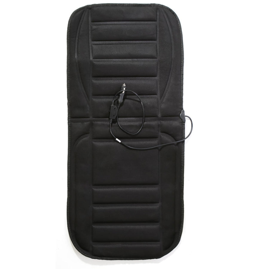 Heated Car Seat Pad with 12V Plug, Full Back Coverage and Quick Warm Up for Cold Mornings