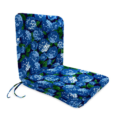 Outdoor Patio Chair Cushion 19 Inch with Polyester Fabric and Attached Ties